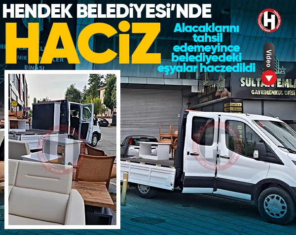 Alacaklarını tahsil edemeyince belediyedeki eşyalar haczedildi 