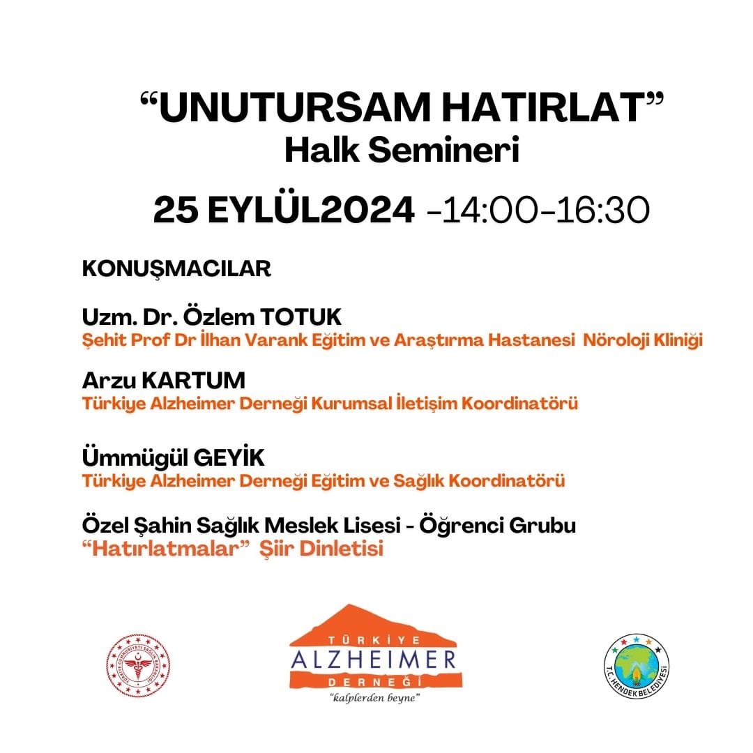 UNUTURSAM HATIRLAT SEMİNERİNE TÜM HALKIMIZ DAVETLİDİR