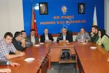Inci,sofu ve sarioğlu ak partili gençlerin misafiri oldu