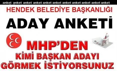 Haber: Mhp belediye başkan adayi kim olsun anketimiz başlamiştir - Öne Çıkan