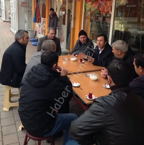 Bedir,hantek esnafini ziyaret etti
