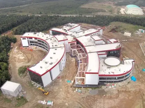 Hastanenin yapimi tüm hiziyla devam ediyor
