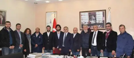 Trabzonsporlular derneği başkani ve yönetimi inci'yi ziyaret etti