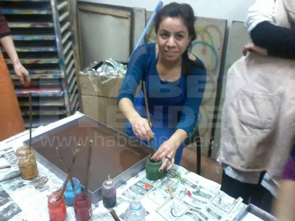 Haber: Bayan Öğretmenler Ebru Teknesinin Başında - Galeri-2