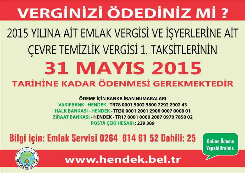 Haber: Verginizi Ödedinizmi - Öne Çıkan