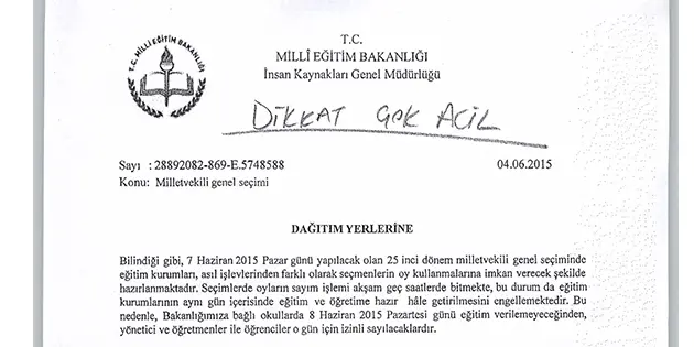 Haber: MİLLİ EĞİTİM'DEN TATİL AÇIKLAMASI - Öne Çıkan
