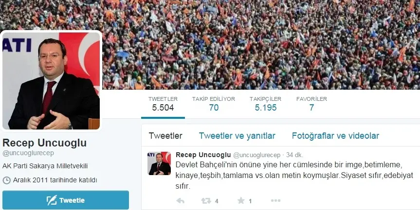 Haber: Güngör’den, Uncuoğlu’nun Twitine cevap gecikmedi - Galeri-1