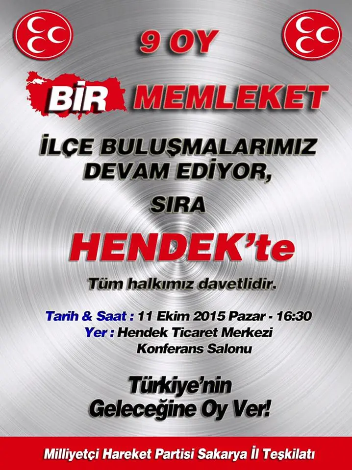 Haber: MHP Hendek'ten Aday Tanıtım Programına Davet - Öne Çıkan
