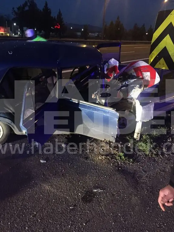 Haber: Hurdaya dönen otomobilden yaralı kurtuldu - Galeri-1
