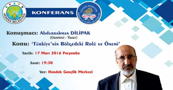 Haber: Dilipak Perşembe Günü Hendek'te - Öne Çıkan