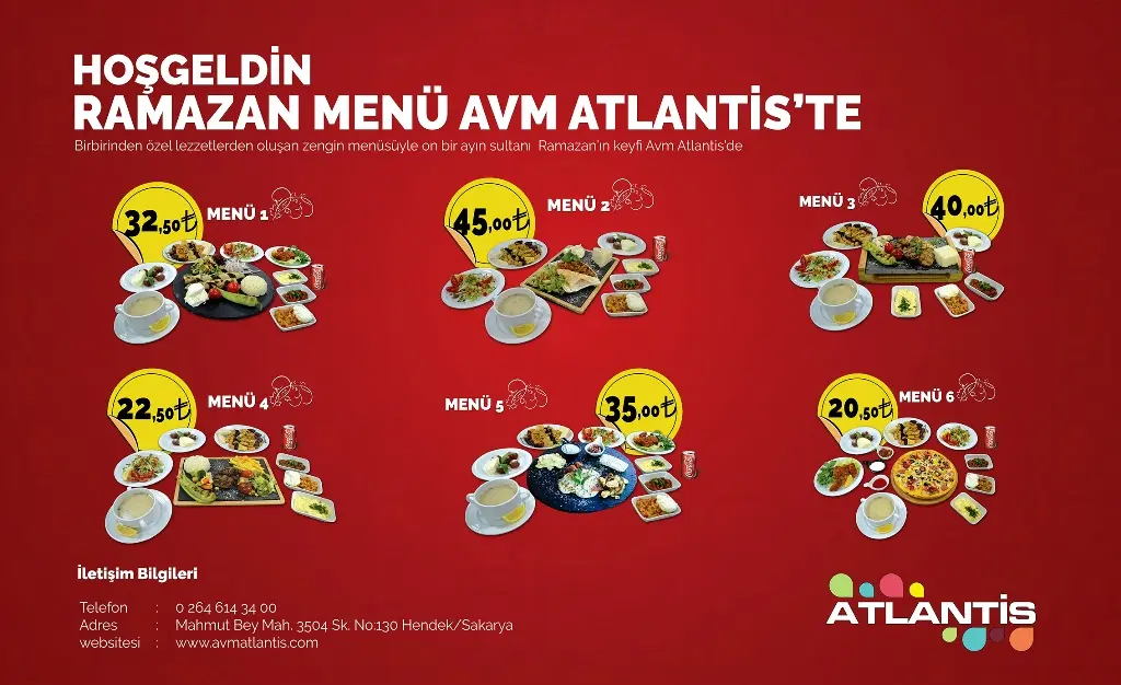 Haber: AVM Atlantisten Ramazana Özel Menü - Öne Çıkan
