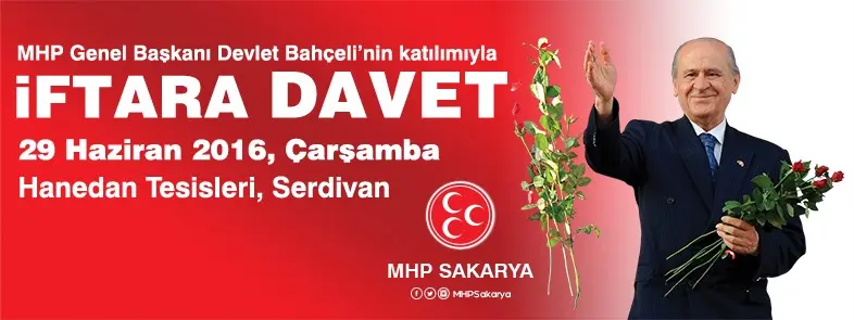 Haber: Devlet Bahçeli, İftar İçin Sakarya'ya Geliyor - Öne Çıkan