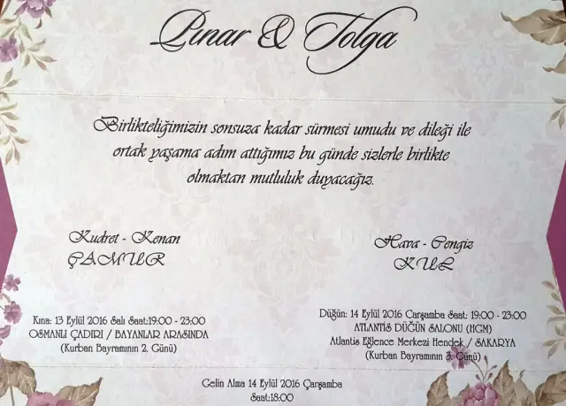 Çamur Ailesinden Davet