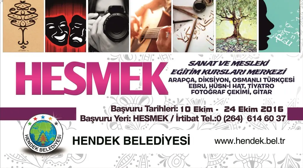 Haber: HESMEK,  Kursları başlıyor - Öne Çıkan