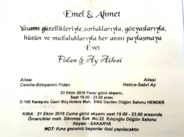 Av. Ahmet Ay Emel’ine Kavuşuyor