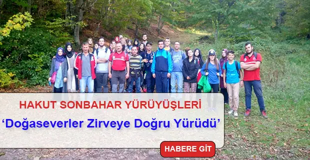 Doğaseverler Zirveye Doğru Yürüdü