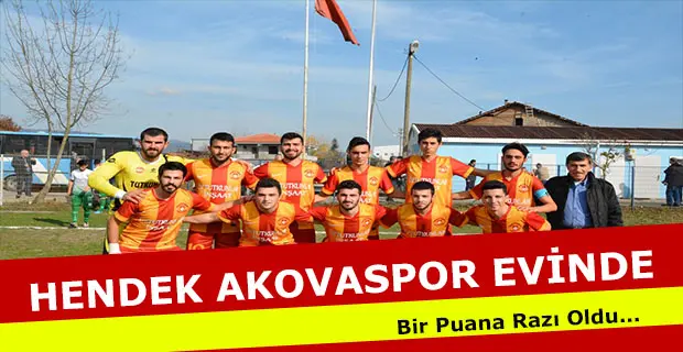 Haber: Akovaspor Sahasında Bir Puanla Yetindi - Öne Çıkan