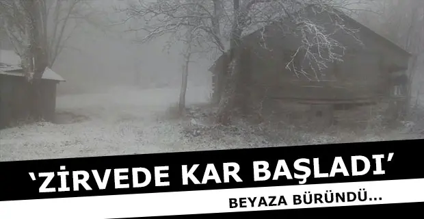Haber: ZİRVE’DE KAR BAŞLADI - Öne Çıkan