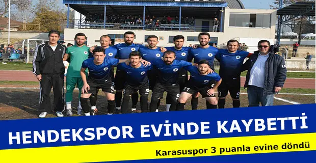 Haber: HENDEKSPOR KARASUSPOR’A BOYUN EĞDİ - Öne Çıkan