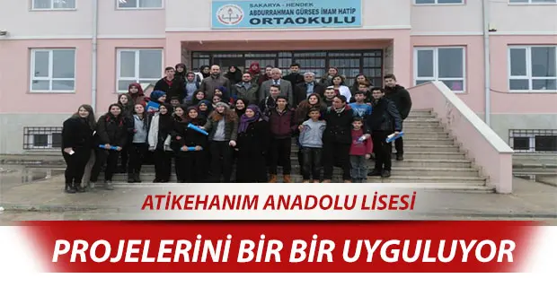 Haber: Atikehanim Anadolu Lisesi Sosyal Projelerini Bir Bir Uyguluyor - Öne Çıkan