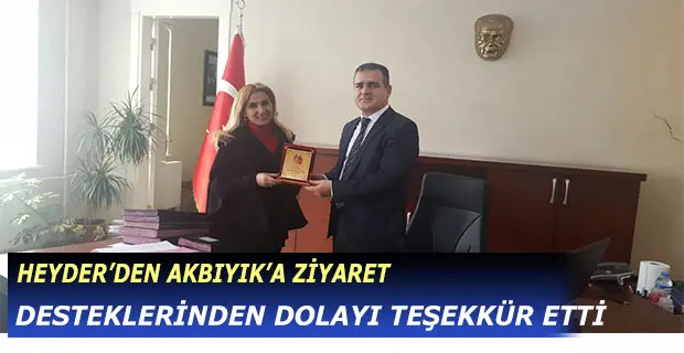 Haber: HEYDER’DEN AKBIYIK’A VEDA ZİYARETİ - Öne Çıkan