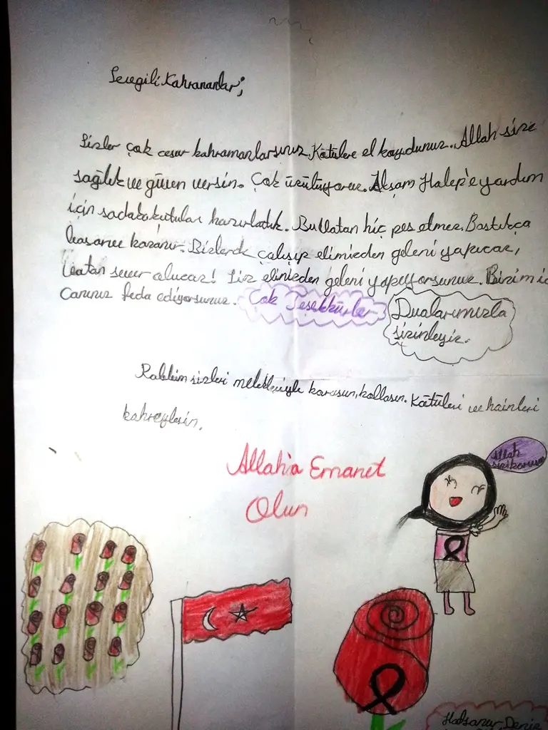 Haber: MİNİK ÖĞRENCİLERDEN ANLAMLI MEKTUP - Galeri-2