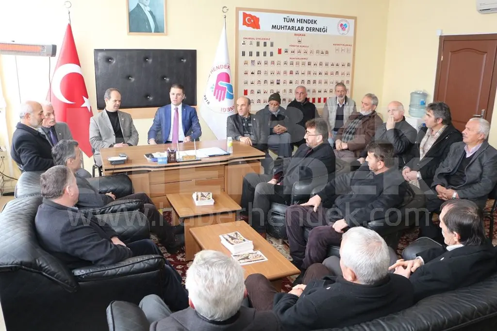 Haber: Kaymakam Burhan Muhtarlar Derneğini Ziyaret Etti - Galeri-1