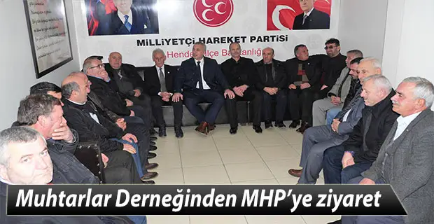 Muhtarlar Derneğinden MHP’ye ziyaret
