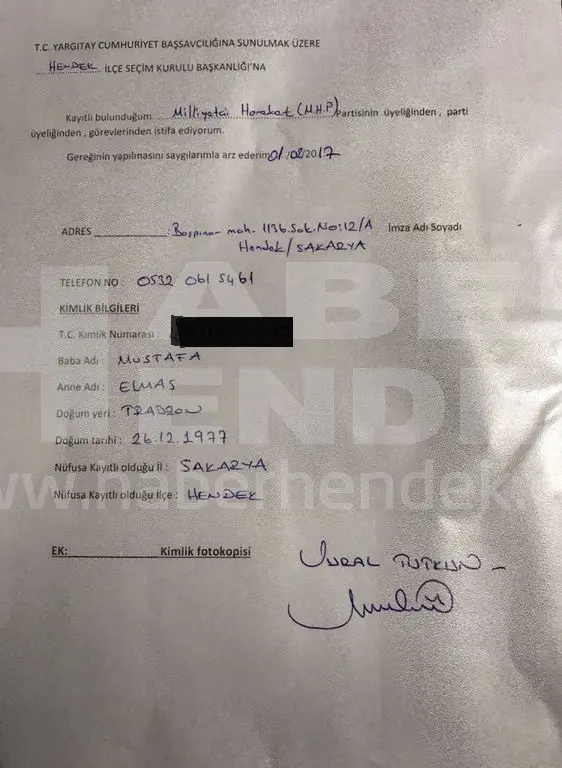 Haber: Tutkun MHP’den İstifa Ettiğini Açıkladı - Galeri-1