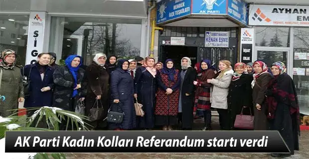 AK Parti Kadın Kolları Referandum startı verdi