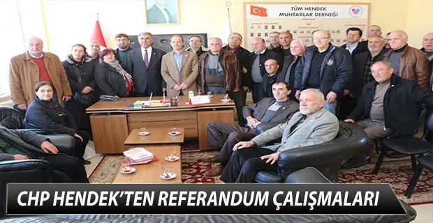 Haber: CHP HENDEK’TEN REFERANDUM ÇALIŞMALARI - Öne Çıkan