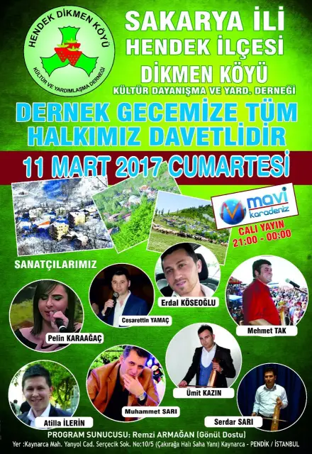 HENDEK DİKMENLİLER DAYANIŞMA GECESİ