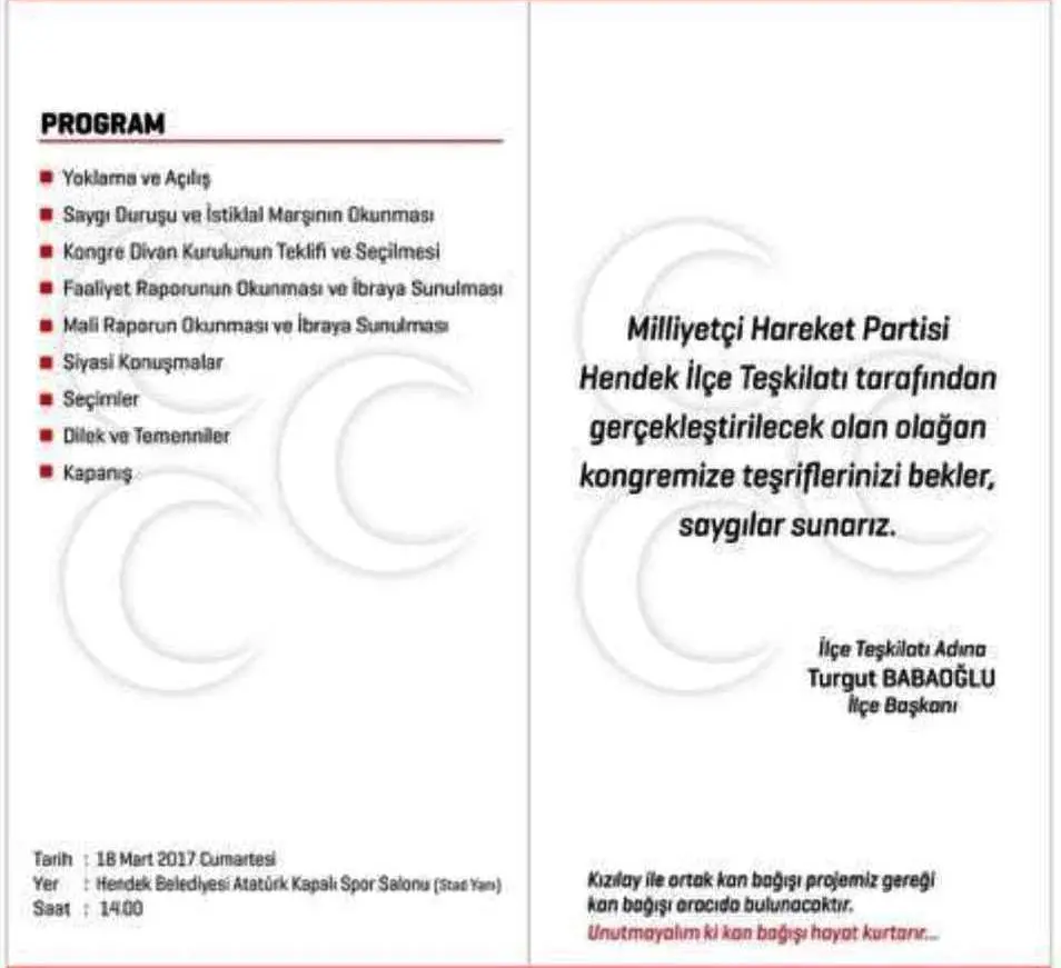 Haber: MHP Hendek Teşkilatı Kongreye Hazır - Galeri-1