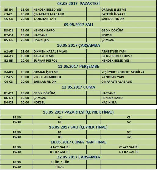 Haber: Kaymakamlık Kupası Başlıyor - Galeri-2
