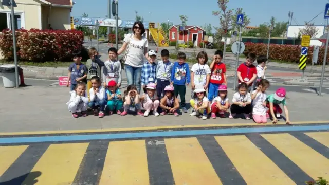 Yenimahalle Anaokulu Öğrencileri Trafik Parkını Gezdi
