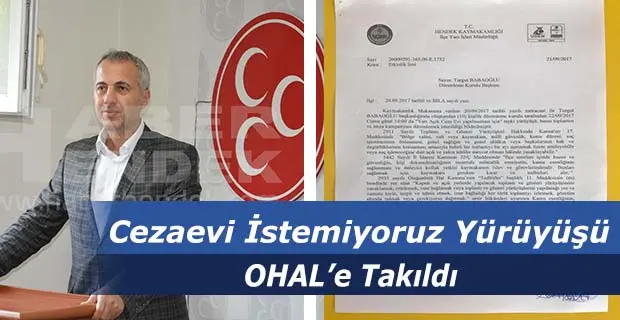 Haber: Cezaevi İstemiyoruz Yürüyüşü OHAL’e Takıldı - Öne Çıkan