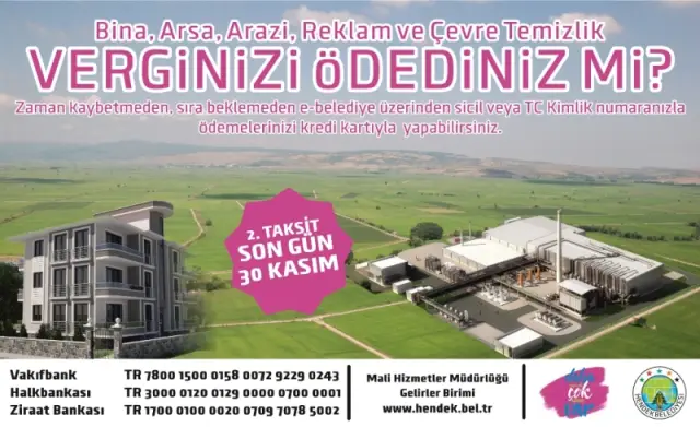 Emlak Vergisinde İkinci Dönem Ödemeleri Başladı
