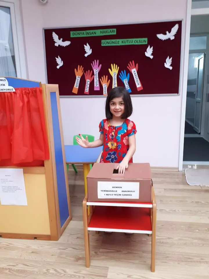 Haber: Yenimahalle Anaokulu’nda Seçim Sandığı - Galeri-3