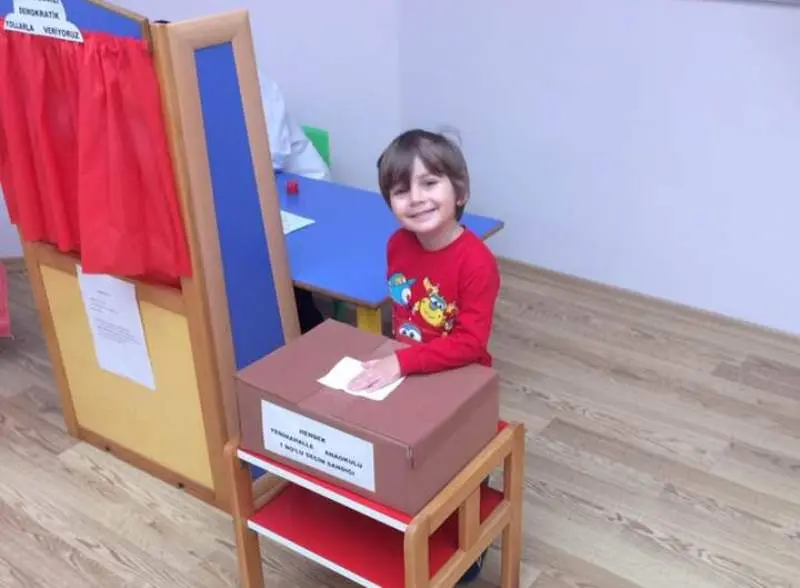 Haber: Yenimahalle Anaokulu’nda Seçim Sandığı - Galeri-2