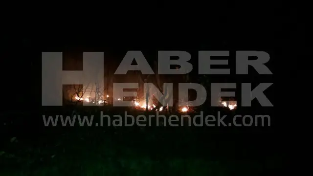 HENDEK İTFAİYESİNDEN YANGIN MESAİSİ