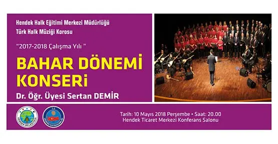 Haber: HENDEK TÜRK HALK MÜZİĞİ KONSERİ BU AKŞAM - Öne Çıkan