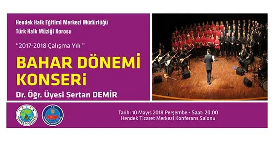 HENDEK TÜRK HALK MÜZİĞİ KONSERİ BU AKŞAM