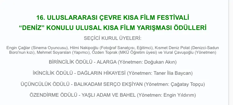 Haber: Baycan Uluslararası Kısa Film Festivalinde İkinci Oldu - Galeri-3