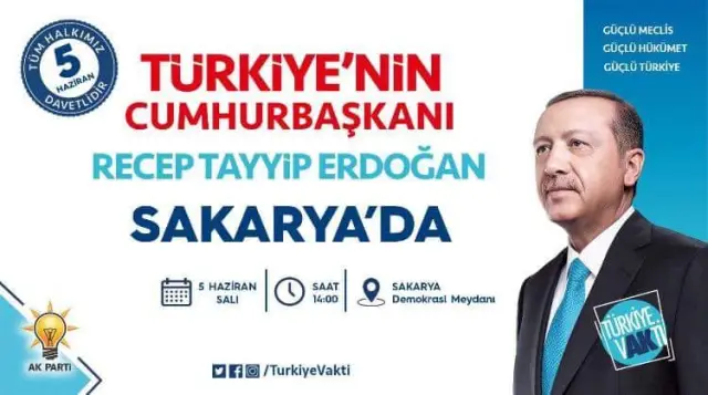 Cumhurbaşkanı Erdoğan Sakarya’ya Geliyor