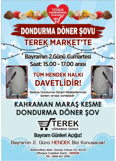 Ücretsiz Dondurma Döner Şovu