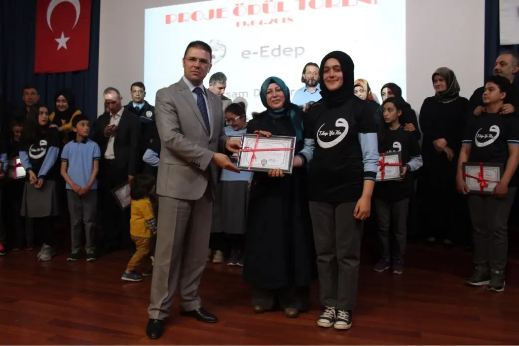Haber: İmam Hatip Ortaokulu e-edep Projesinde İkinci Oldu - Galeri-2