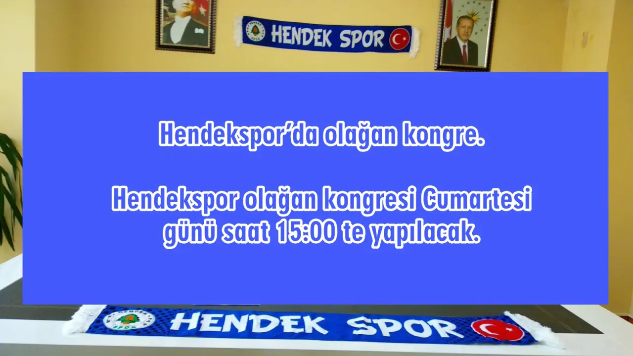 Haber: Hendekspor’da Kongre Tarihi Belli Oldu - Öne Çıkan