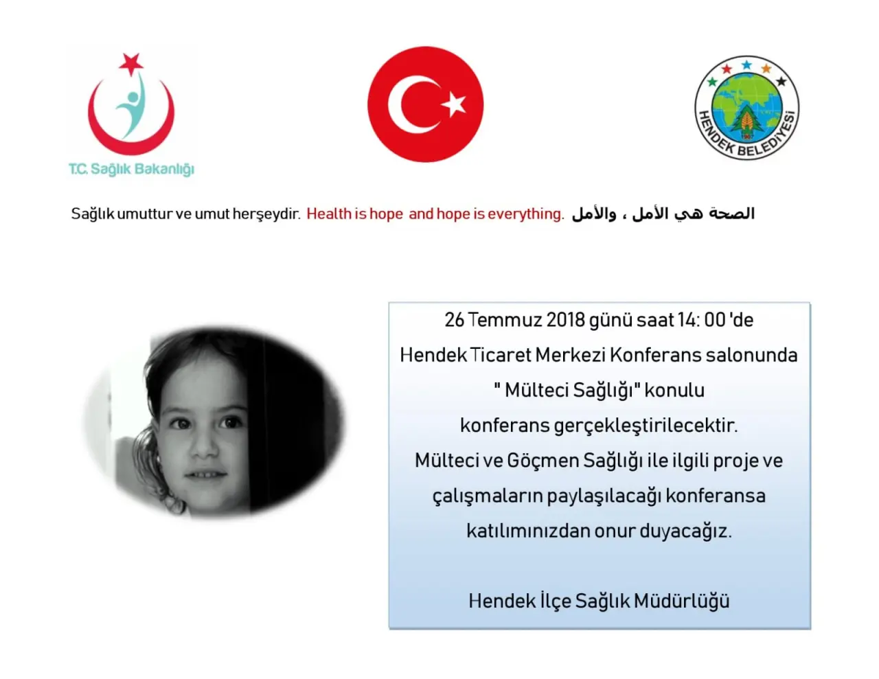 Haber: İlçe Sağlık Müdürlüğü Göçmen ve Mültecilere Konferans Verecek - Öne Çıkan