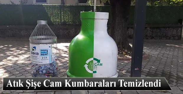 Atık Şişe Cam Kumbaraları Temizlendi