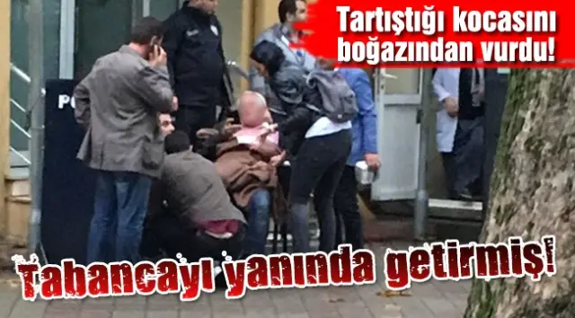 Eşinin Vurduğu Şahıs Emniyete Sığındı